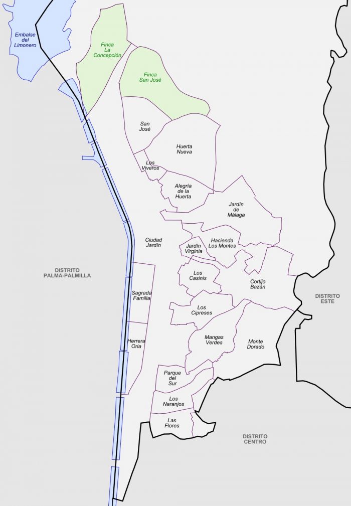 Ciudad Jardín: District 3 of Málaga